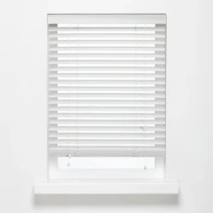 Kwantum Houten Jaloezieën | Bamboe Jaloezie Jax Wit 80x175 Cm 080X175CM