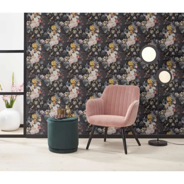 Kwantum Vliesbehang | Behang Beau Zwart