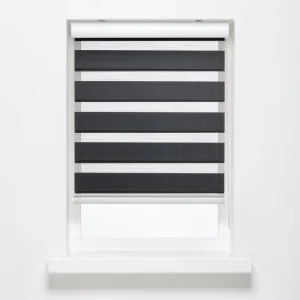 Kwantum Duo-Rolgordijnen | Duo Rolgordijn Eva Antraciet 100x175 Cm 100X175CM
