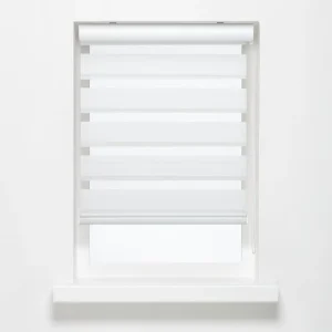 Kwantum Duo-Rolgordijnen | Duo Rolgordijn Eva Wit 140x175 Cm 140X175CM