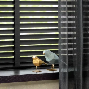 Kwantum Houten Jaloezieën | Jaloezieën | Fenstr Houten Jaloezie Hein 50mm Zwart