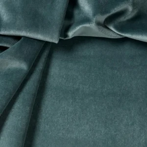 Kwantum Vouwgordijnen | Gordijnen | Gordijn Velours Romeo blauw Grijs