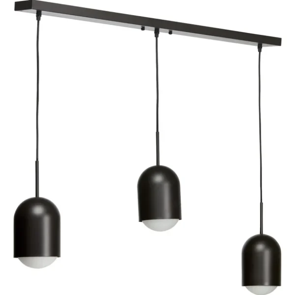 Kwantum Hanglampen | Hanglamp Beanie 3-Lichts Zwart