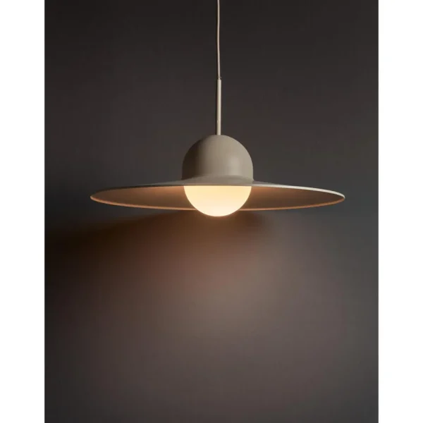 Kwantum Hanglampen | Hanglamp Beanie Off-white ø 45x120 Cm Ø045X120CM
