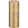 Kwantum Kaarsen & Theelichten | Kaarsen & Theelichten | Kaars Rustiek Goud 7x17 Cm 007X017CM