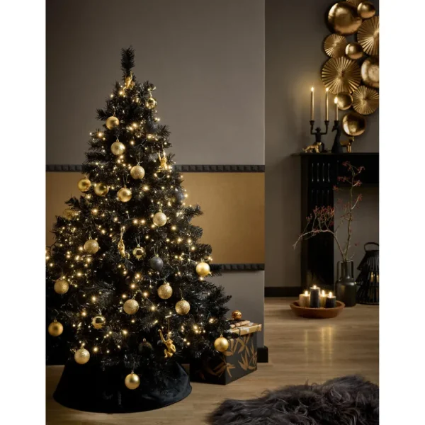 Kwantum Kerstballen & Kerstornamenten | Kerstbal 10 Stuks Zwart