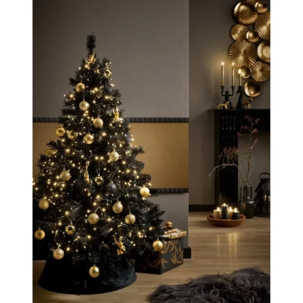 Kwantum Kerstballen & Kerstornamenten | Kerstbal 10 Stuks Zwart