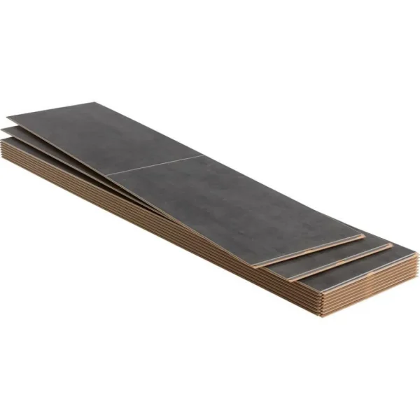 Kwantum Tegellook Laminaat | Extra Breed Laminaat | Laminaat Brewton Antraciet XL Plank Je berekent hoeveel meters je nodig hebt door lengte en breedte in te vullen