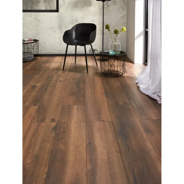 Kwantum Houtlook Laminaat | Extra Breed Laminaat | Laminaat Walsh Donker Eiken XL Plank Je berekent hoeveel meters je nodig hebt door lengte en breedte in te vullen