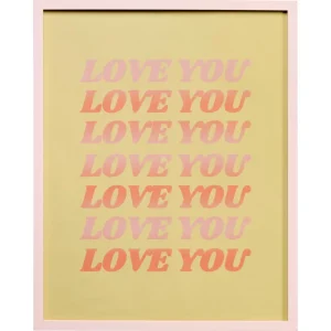 Kwantum Wanddecoratie | Poster Love You 40x50 Cm