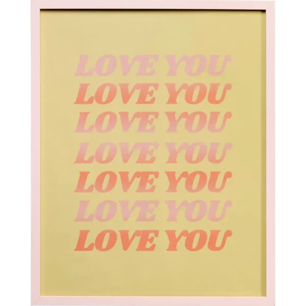 Kwantum Wanddecoratie | Poster Love You 40x50 Cm