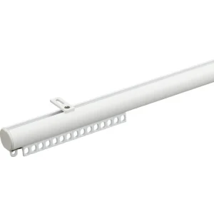 Kwantum Gordijnrails | Railroedeset 250 Cm Wit Metaal - Ø28mm 250CM