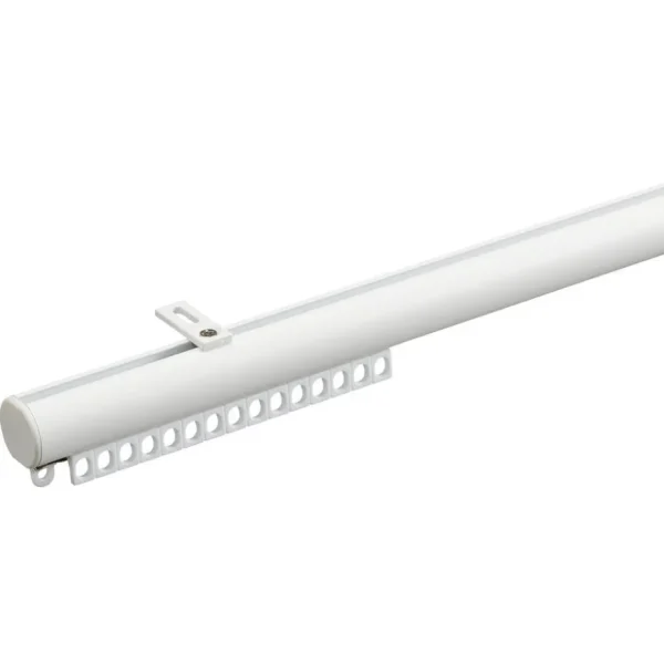 Kwantum Gordijnrails | Railroedeset 250 Cm Wit Metaal - Ø28mm 250CM