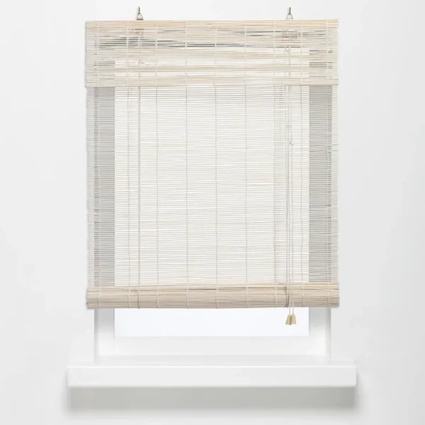 Kwantum Rolgordijnen | Rolgordijn Bamboe Wit 100x220 Cm 100X220CM