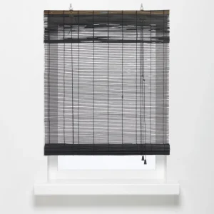 Kwantum Rolgordijnen | Rolgordijn Bamboe Zwart 100x220 Cm 100X220CM