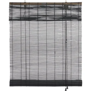 Kwantum Rolgordijnen | Rolgordijn Bamboe Zwart 100x220 Cm 100X220CM