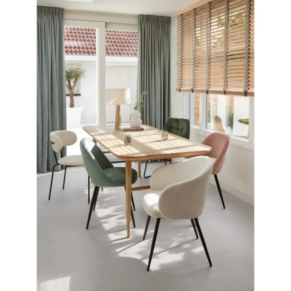 Kwantum Eetkamerstoelen | Stoel Avignon Roze LichtRoze