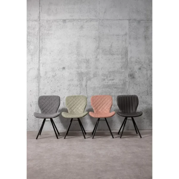 Kwantum Eetkamerstoelen | Stoel Lucca Legergroen Dr.Groen