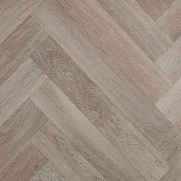 Kwantum Vinyl Vloeren | Vinyl Clarks Taupe Visgraat Je berekent hoeveel meters je nodig hebt door lengte en breedte in te vullen