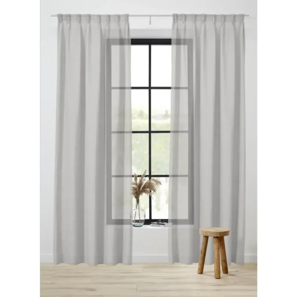 Kwantum Vouwgordijnen | Vitrages | Vitrage Bjork Wit 150 Cm 150CM