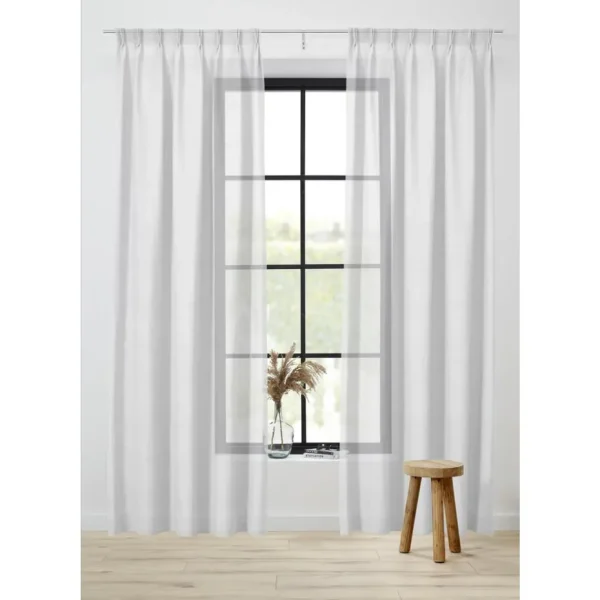 Kwantum Vouwgordijnen | Vitrages | Vitrage Sien Off-white Offwhite