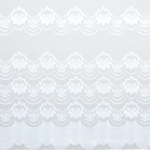 Kwantum Vouwgordijnen | Vitrages | Vitrage Silvia Wit - 180 Cm 180CM
