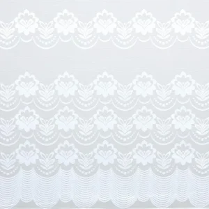 Kwantum Vouwgordijnen | Vitrages | Vitrage Silvia Wit - 180 Cm 180CM