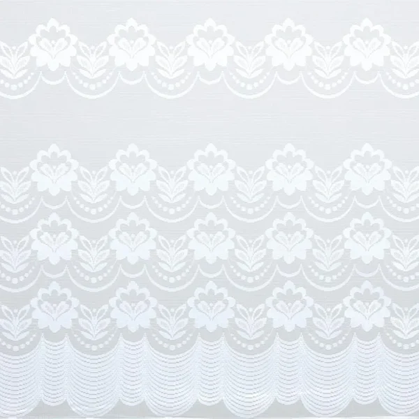 Kwantum Vouwgordijnen | Vitrages | Vitrage Silvia Wit - 180 Cm 180CM
