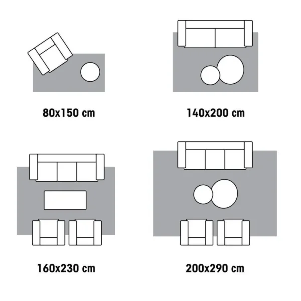 Kwantum Vloerkleden | Vloerkleden Woonkamer | Vloerkleed Molino Wit 190x280 Cm 190X280CM