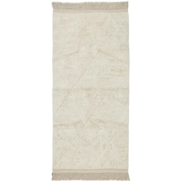 Kwantum Vloerkleden | Vloerkleden Woonkamer | Vloerkleed Tiwi Wit 80x180 Cm 080X180CM