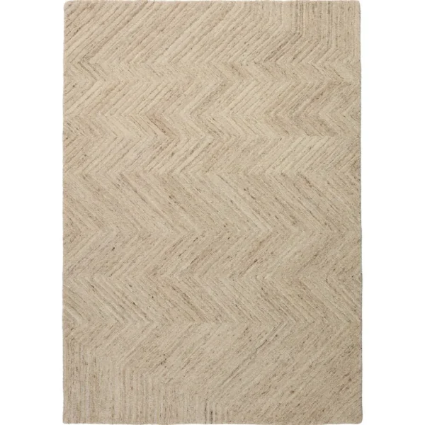 Kwantum Vloerkleden | Vloerkleden Woonkamer | Vloerkleed Zigzag Zand 190x280 Cm 190X280CM